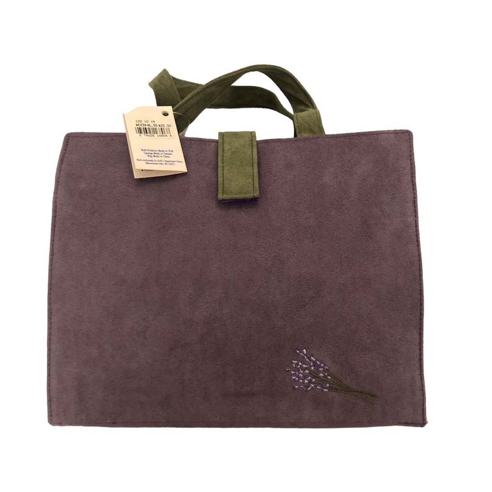 Lavender and Green Toiletries Travel Case - Picture 3 of 14